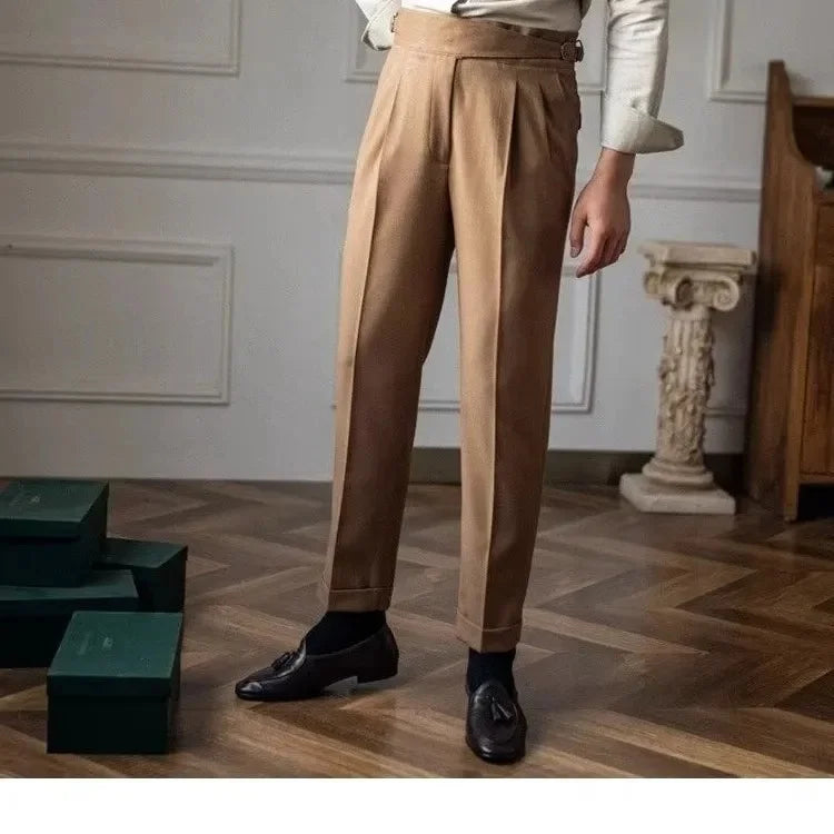 Straight Leg Casual Trousers