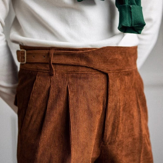 Wide-Leg Draper Trousers