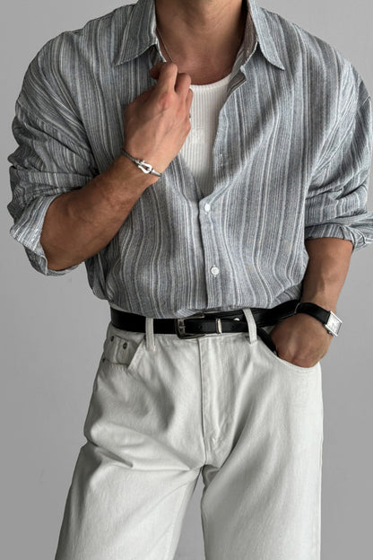 Striped No-Iron Shirt