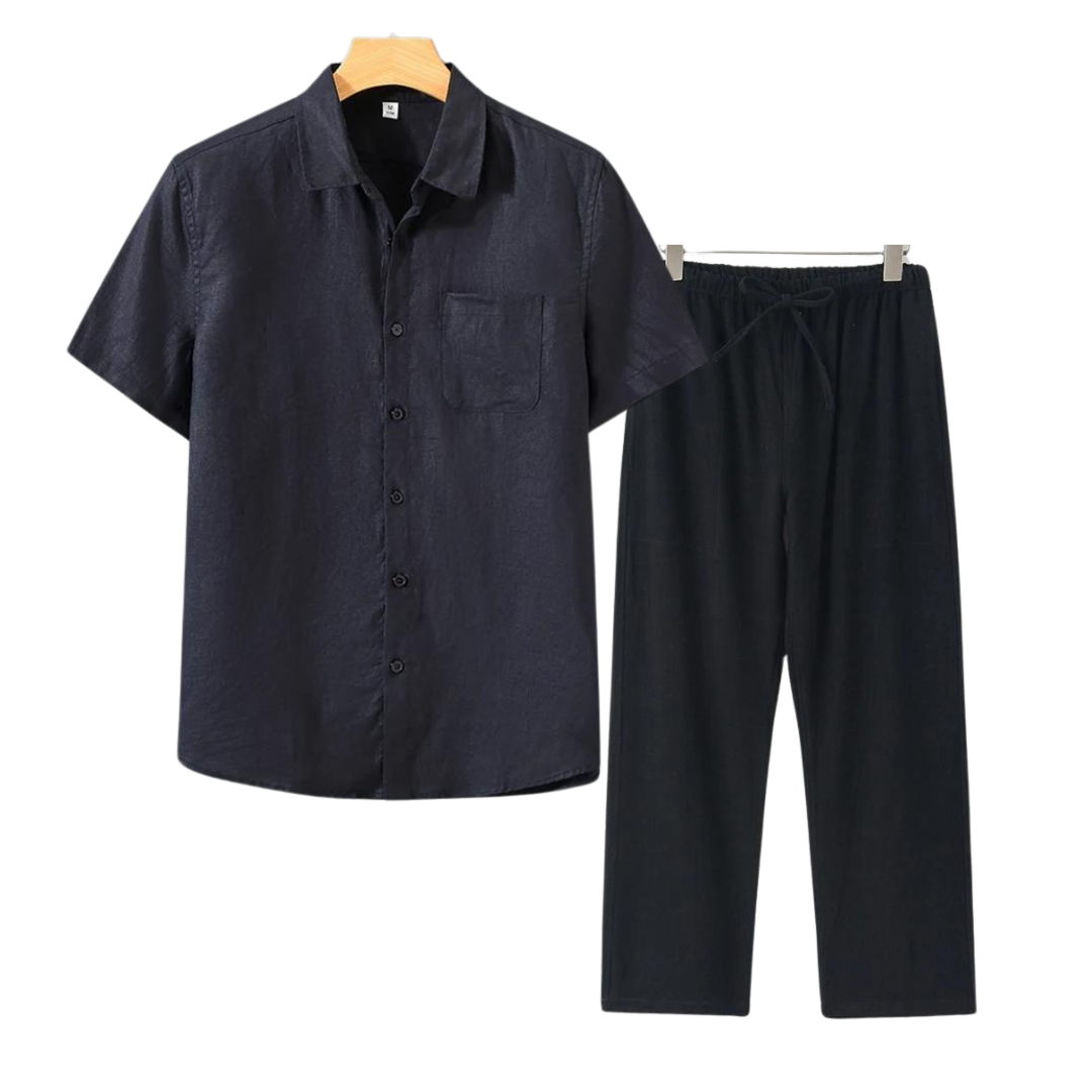 Sydney Short Linen Set