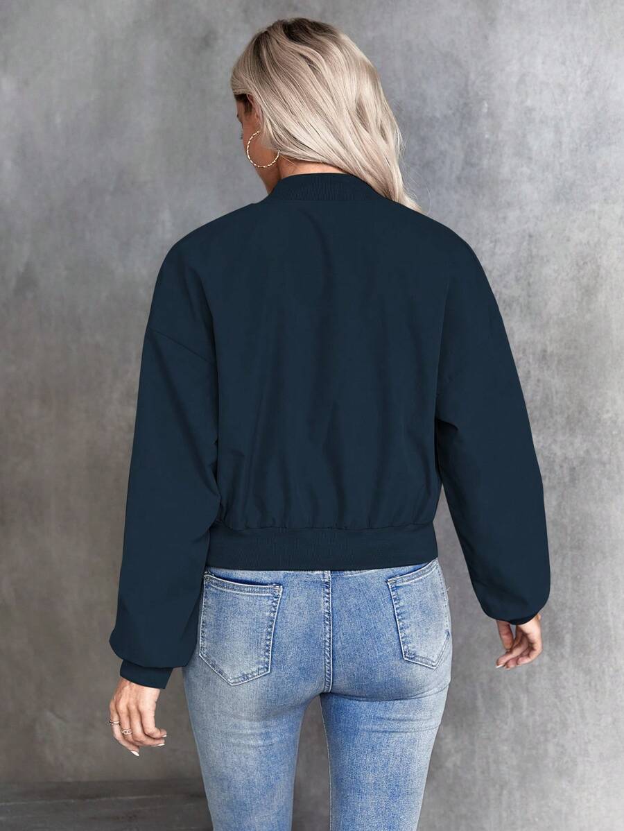 Ellie Cropped Utility Bomber Jacket