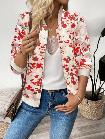 Stella Floral Print Lightweight Bomber Jacket