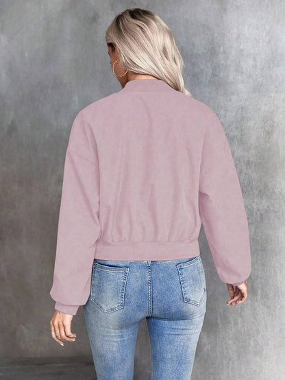 Ellie Cropped Utility Bomber Jacket