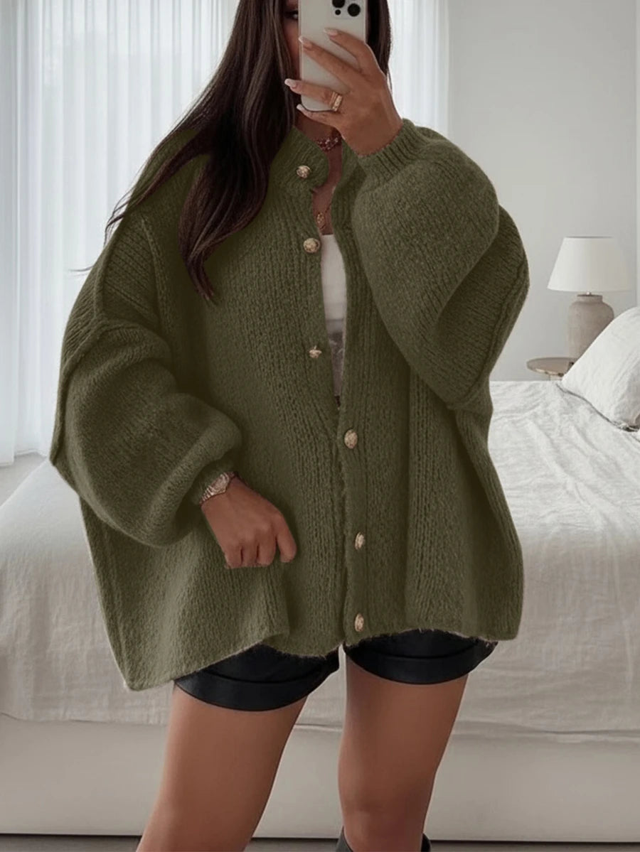 Grace Classic A-Straight Knit Cardigan