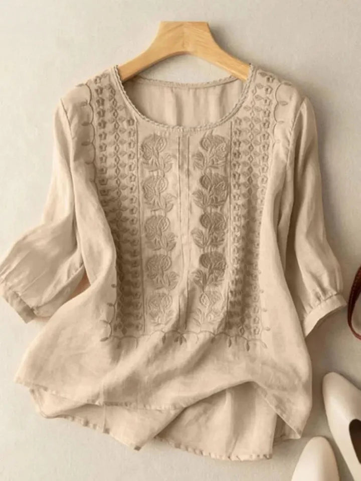 Embroidered Boho Blouse