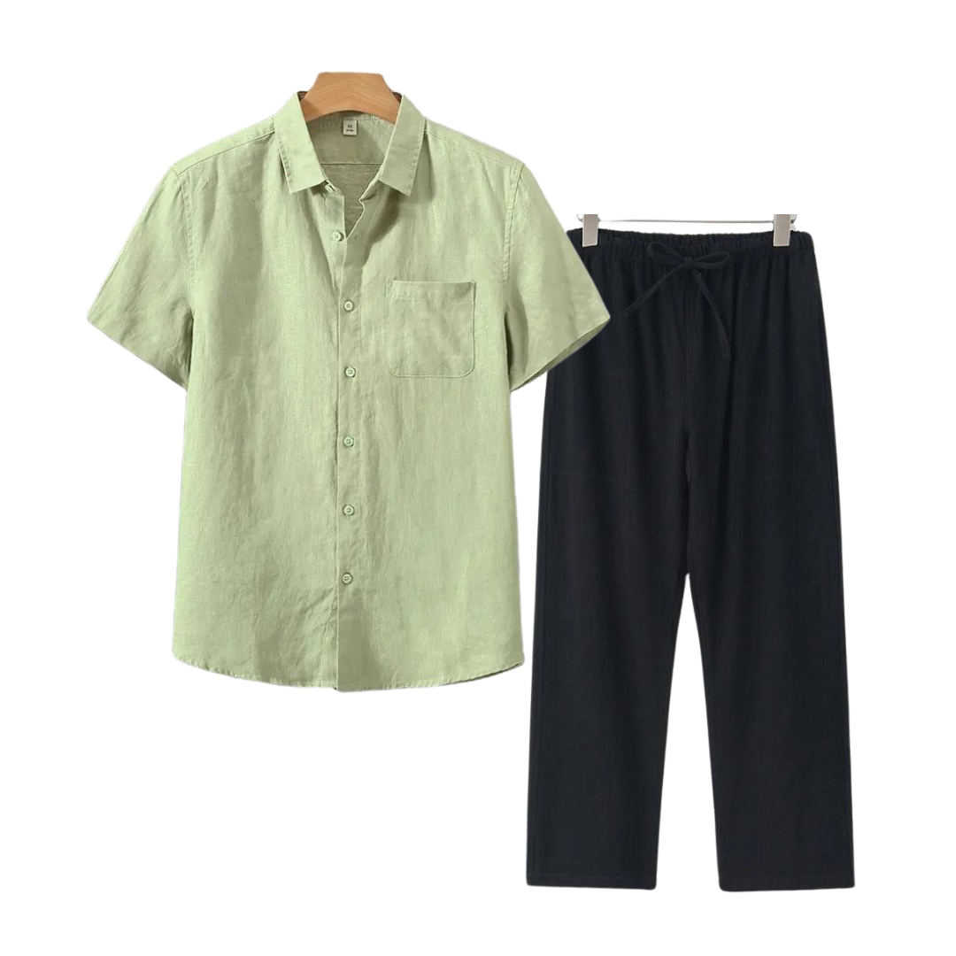 Sydney Short Linen Set