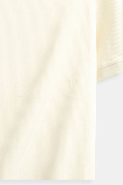 Wool Structure Polo T-Shirt