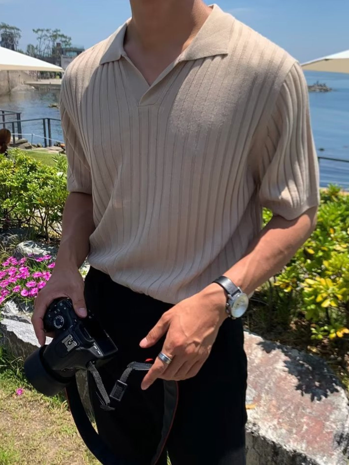 Knitted Polo Shirt