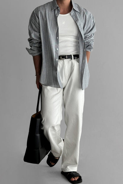 Striped No-Iron Shirt