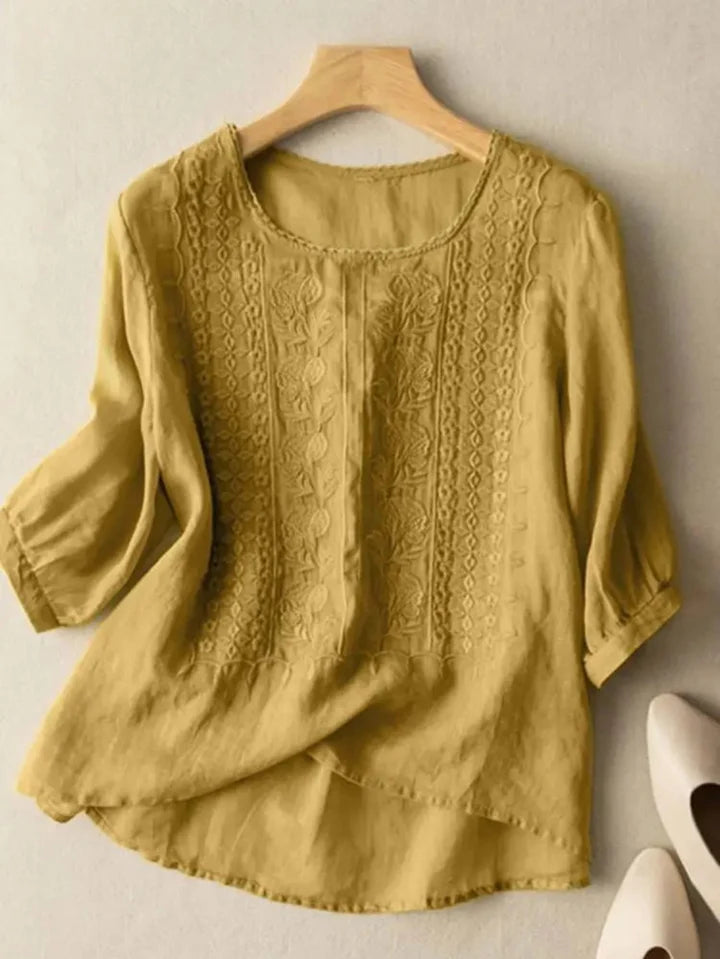 Embroidered Boho Blouse