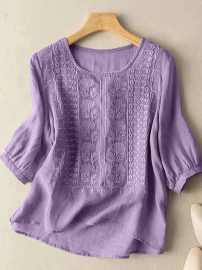 Embroidered Boho Blouse