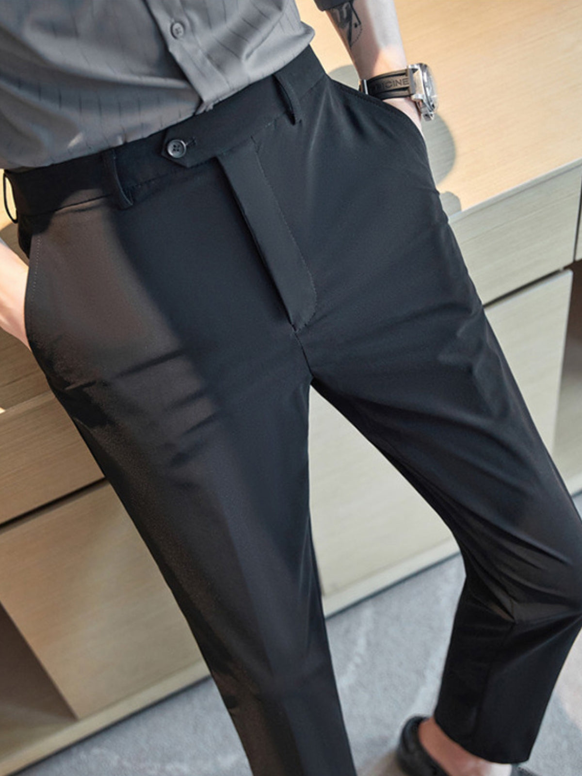 Slim-Fit Strech Trousers
