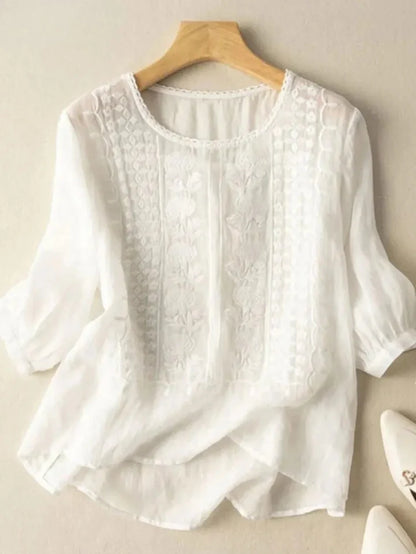 Embroidered Boho Blouse