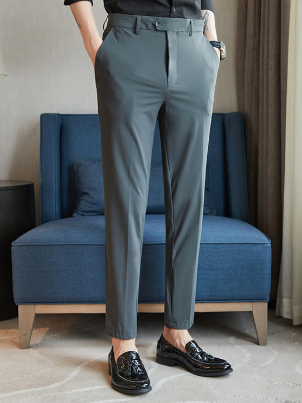 Slim-Fit Strech Trousers