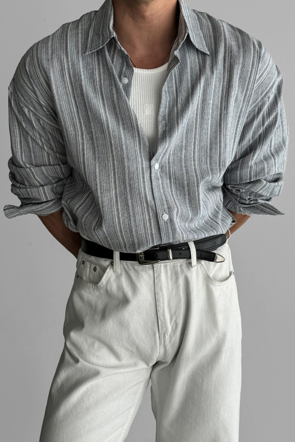 Striped No-Iron Shirt