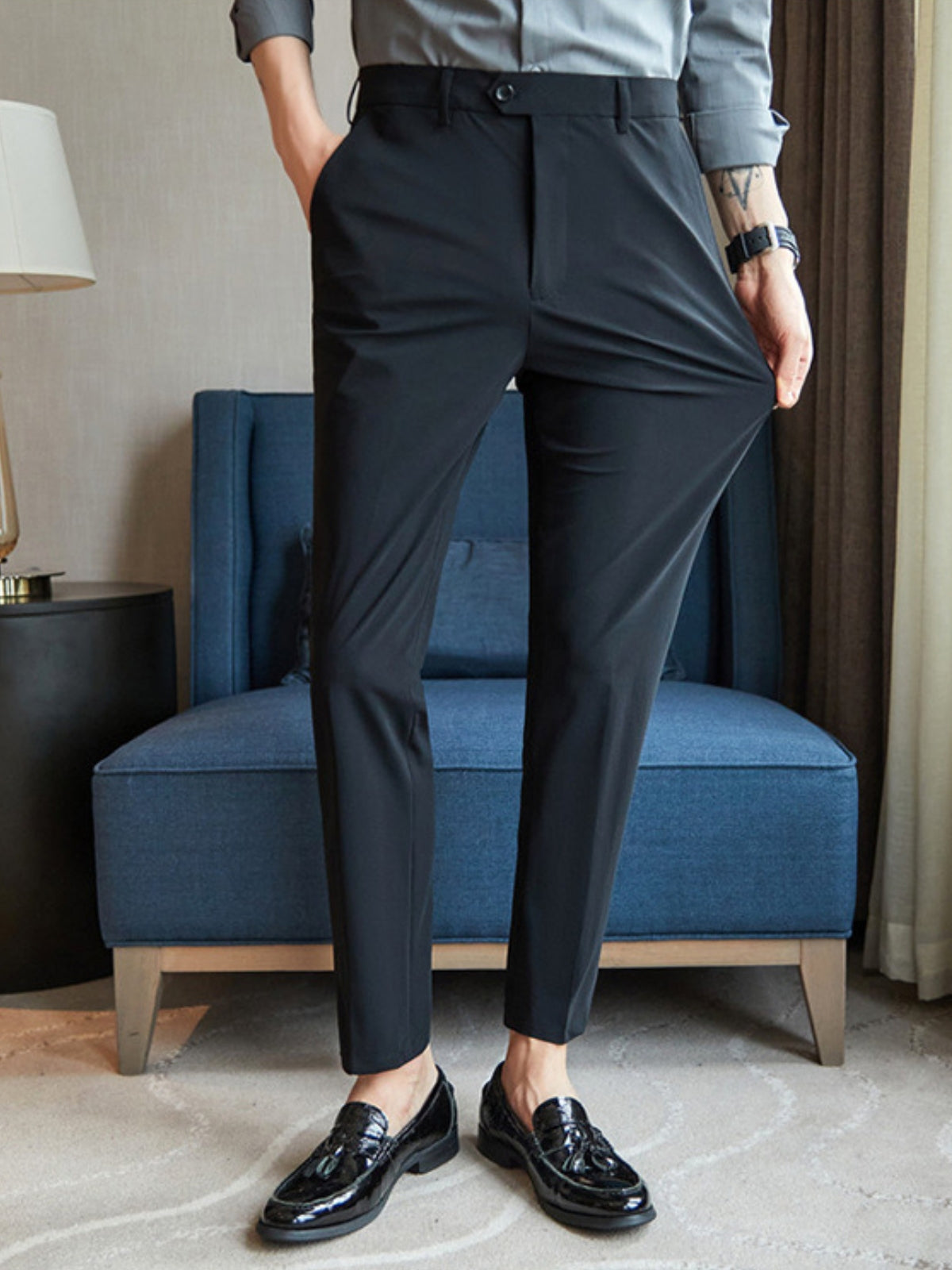 Slim-Fit Strech Trousers