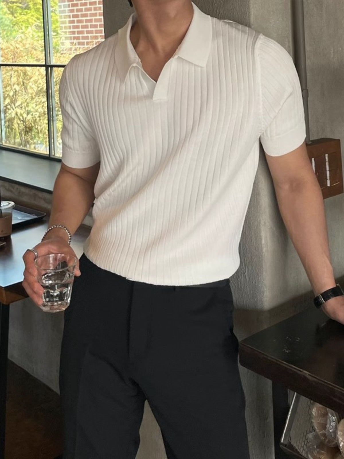 Knitted Polo Shirt