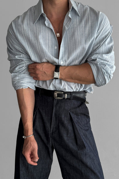 Striped No-Iron Shirt