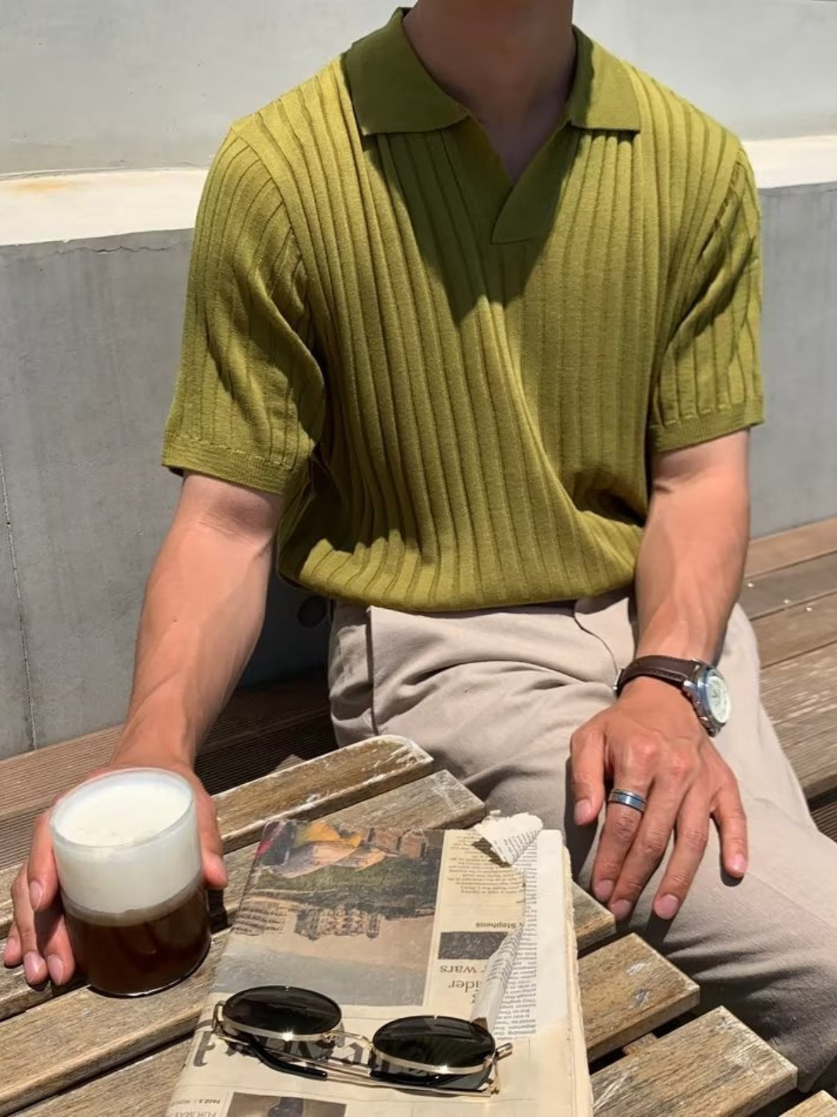 Knitted Polo Shirt