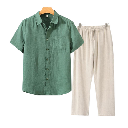 Sydney Short Linen Set