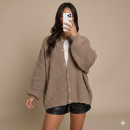 Grace Classic A-Straight Knit Cardigan
