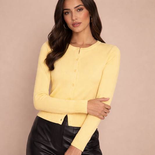 Harper Classic Button-Down Knit Cardigan