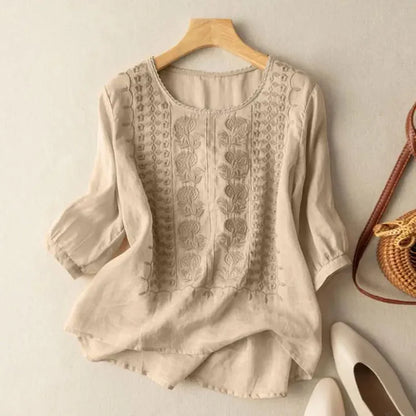 Embroidered Boho Blouse