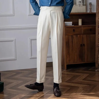 Straight Leg Casual Trousers