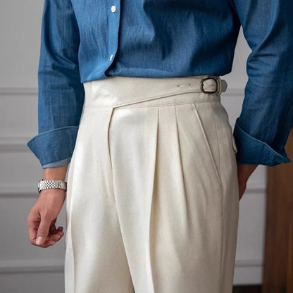 Straight Leg Casual Trousers