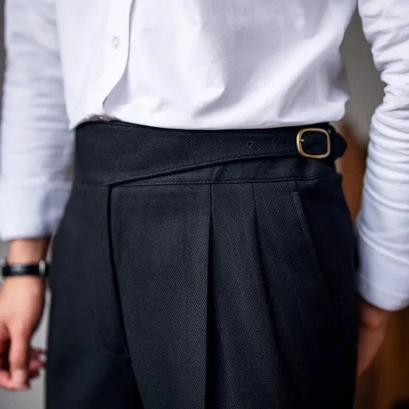 Straight Leg Casual Trousers