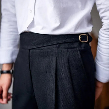 Straight Leg Casual Trousers