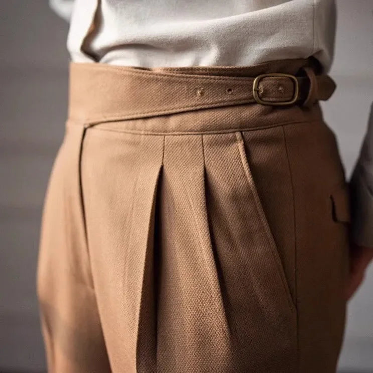 Straight Leg Casual Trousers