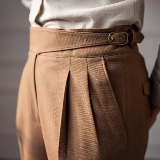 Straight Leg Casual Trousers
