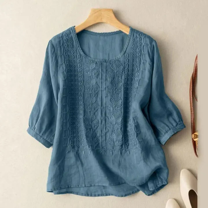 Embroidered Boho Blouse