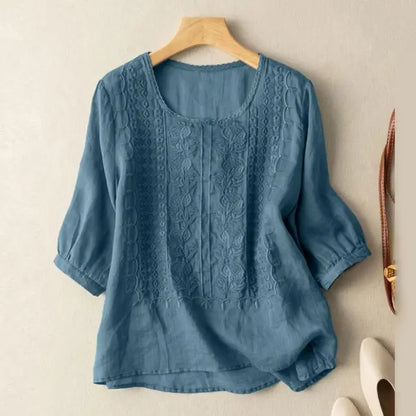 Embroidered Boho Blouse