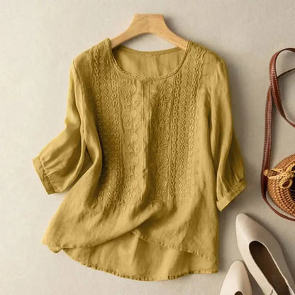 Embroidered Boho Blouse