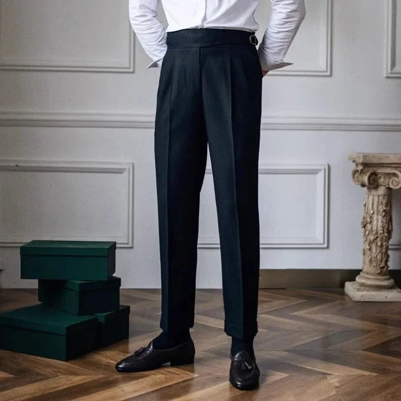 Straight Leg Casual Trousers