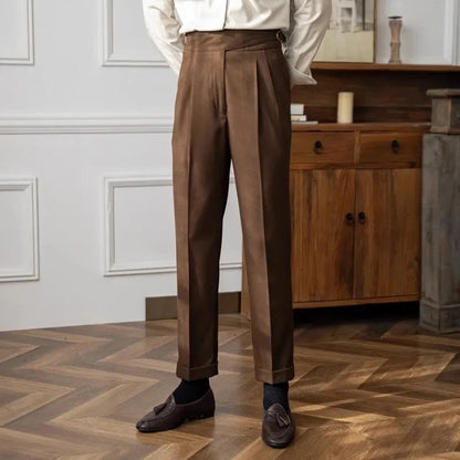 Straight Leg Casual Trousers