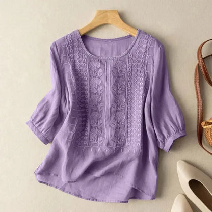 Embroidered Boho Blouse