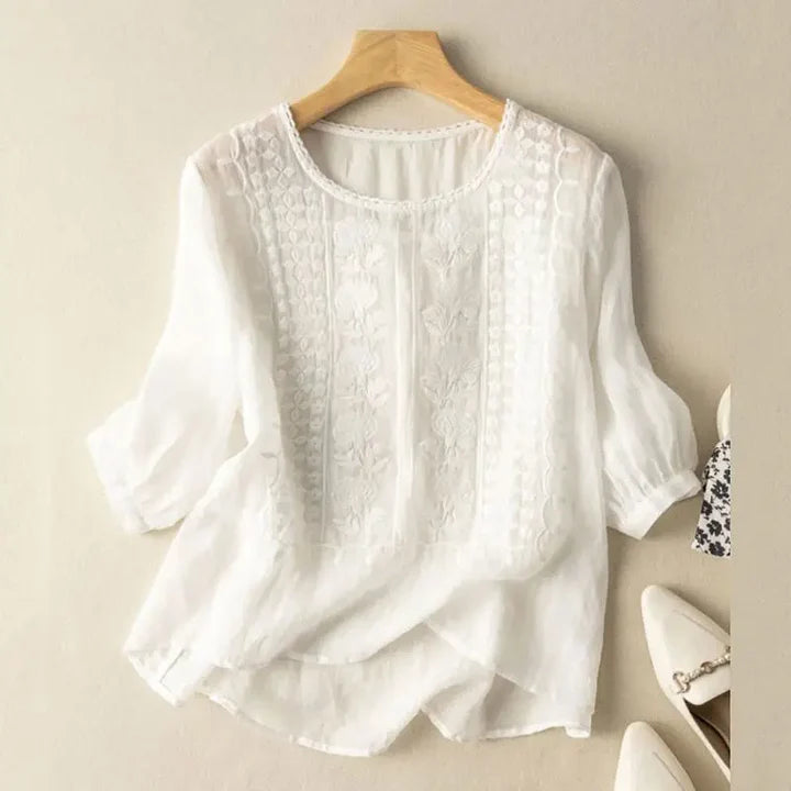 Embroidered Boho Blouse