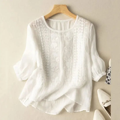 Embroidered Boho Blouse