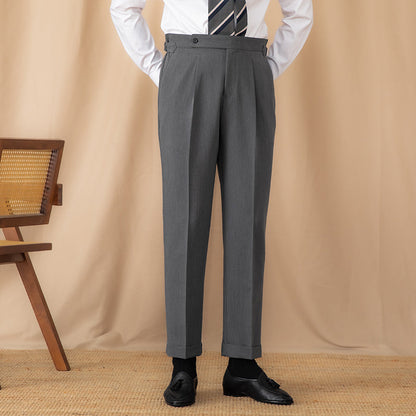 Perugia Ufficio Single Pleated Straight Fit Trousers